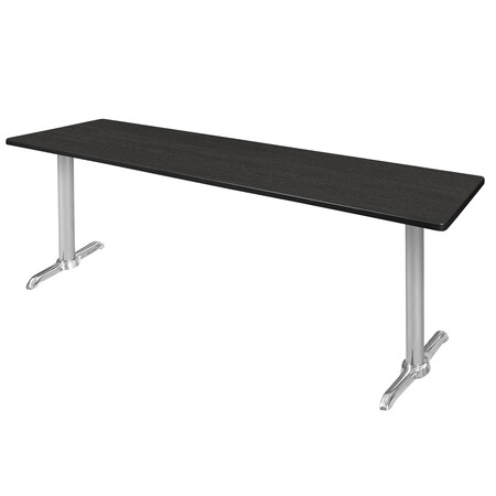 Regency Via Training Tables, 84 W, 24 L, 29 H, Wood, Metal Top, Ash Grey MVTRCT8424AGCM